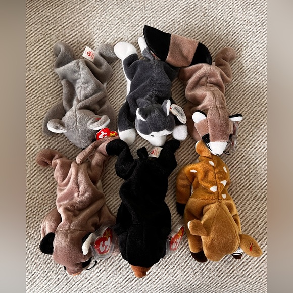 Vintage Wildlife Beanie Babies - Lot of 6 - Picture 8 of 9